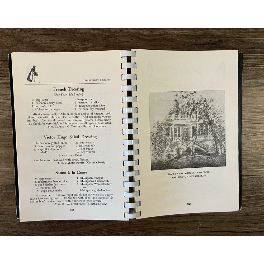 Charleston Receipts 1965‎ Spiral Cookbook Junior League SC Southern
